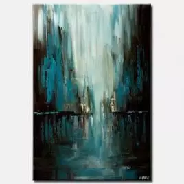 Cityscape painting - Rainy Day