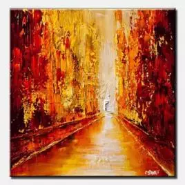 Cityscape painting - Dawn