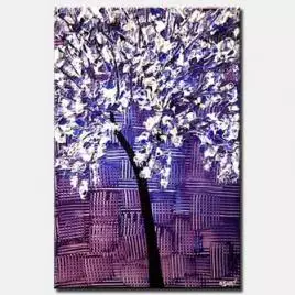 landscape painting - Purple Blossom