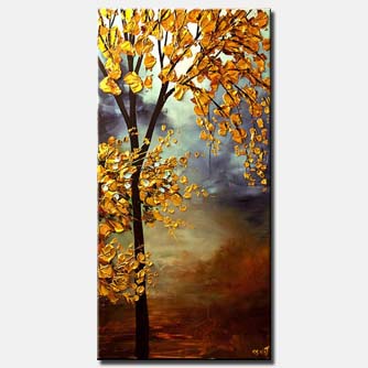 landscape painting - Golden Season