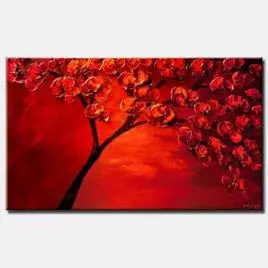 landscape painting - Red on Red