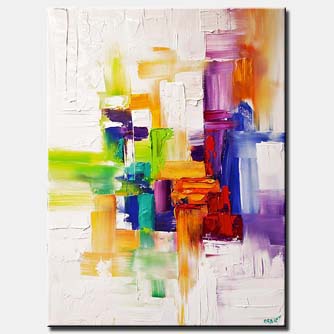 Abstract painting - Colorful Thoughts