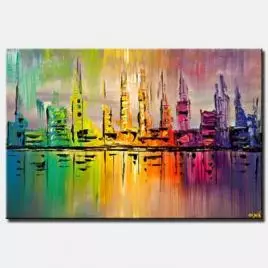 Cityscape painting - Skyfall