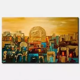 Cityscape painting - Jerusalem - City of Gold