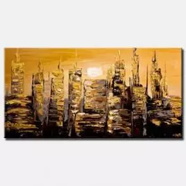 Cityscape painting - The Gold City