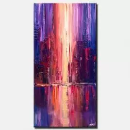 Cityscape painting - Before Dawn