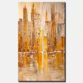 Cityscape painting - Yellow Reflection