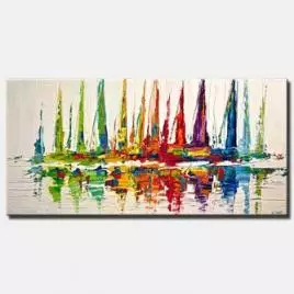Seascape painting - October Sail
