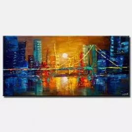 Cityscape painting - The Bridge