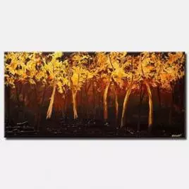 landscape painting - Golden Leaves