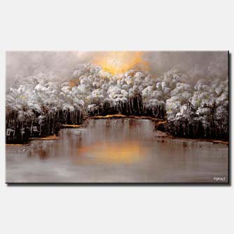 canvas print - By the Lake