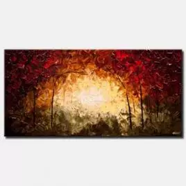 landscape painting - Into the Forest