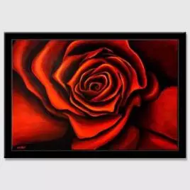 Floral painting - Red Rose