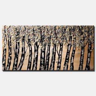 landscape painting - Silver Forest