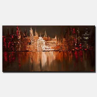 Prints painting - City Reflection