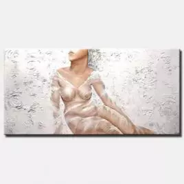 Figure painting - White Longing