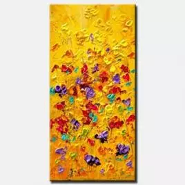 Floral painting - Yellow