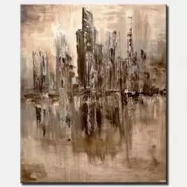 Cityscape painting - The Colony