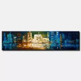 Cityscape painting - Transparent Like Water