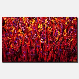 Floral painting - Field of Happiness