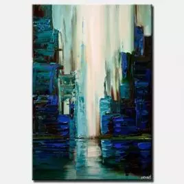 Cityscape painting - Cyber City