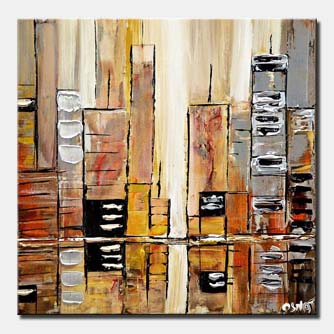 Cityscape painting - The City of Mirrors