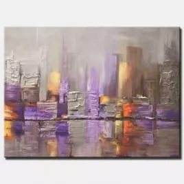 Cityscape painting - The Fog