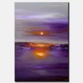 Abstract painting - Purple Sunset