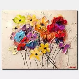 Prints painting - Colorful Flowers