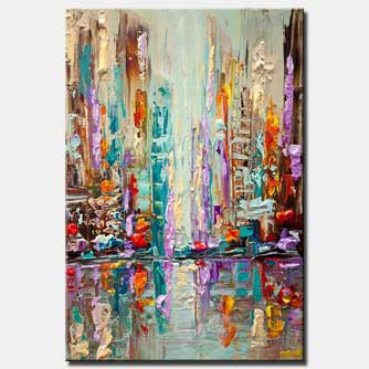 Cityscape painting - City Carnival