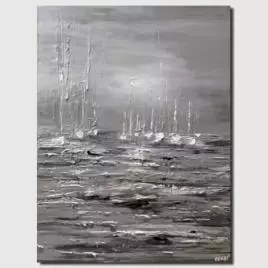 Seascape painting - Silver Bay