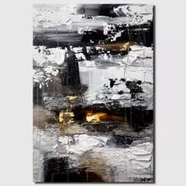 abstract painting - White