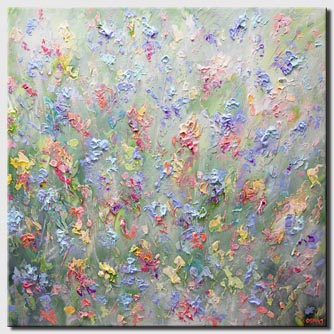 Floral painting - Lavender Field