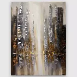 Cityscape painting - Silver City