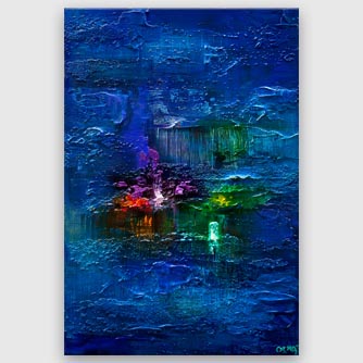 Abstract painting - Blue Sky