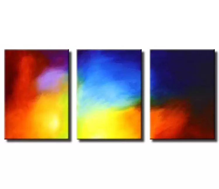 Painting for sale - triptych colorful painting #1891