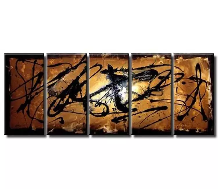 Painting for sale - black brown painting #2931