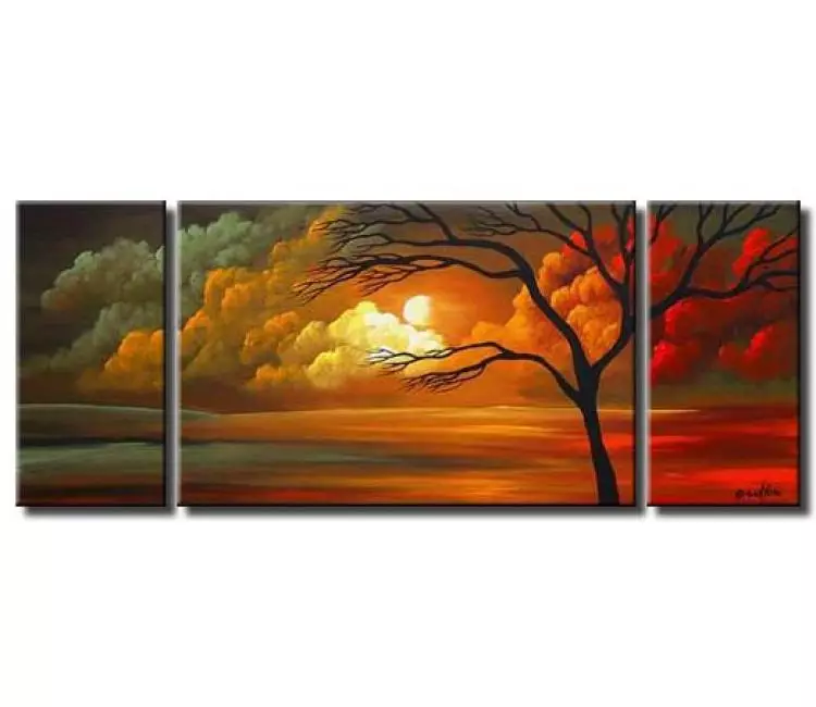 Painting for sale - multi panel canvas landscape #2972