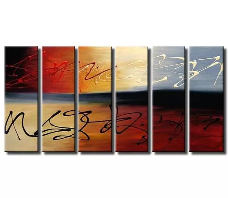 Painting for sale - multi panel reflection painting #3124