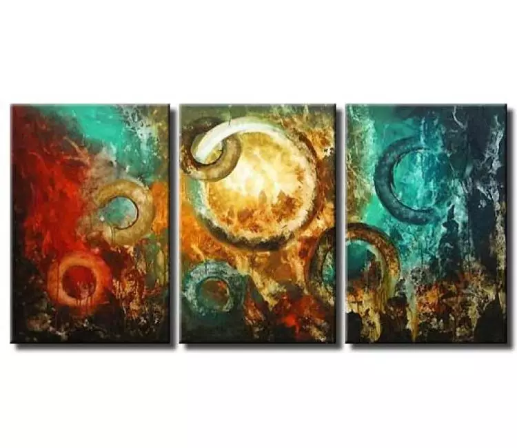 Painting - triptych modern art #3070