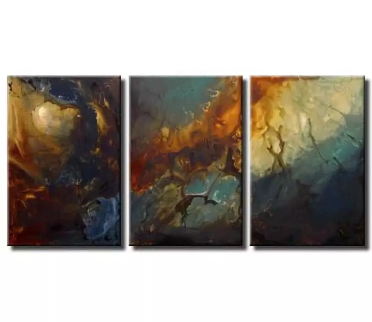 Painting For Sale   Triptych Large Canvas Seascape