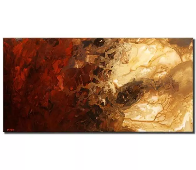 Painting for sale - large modern abstract painting soft mars #4470