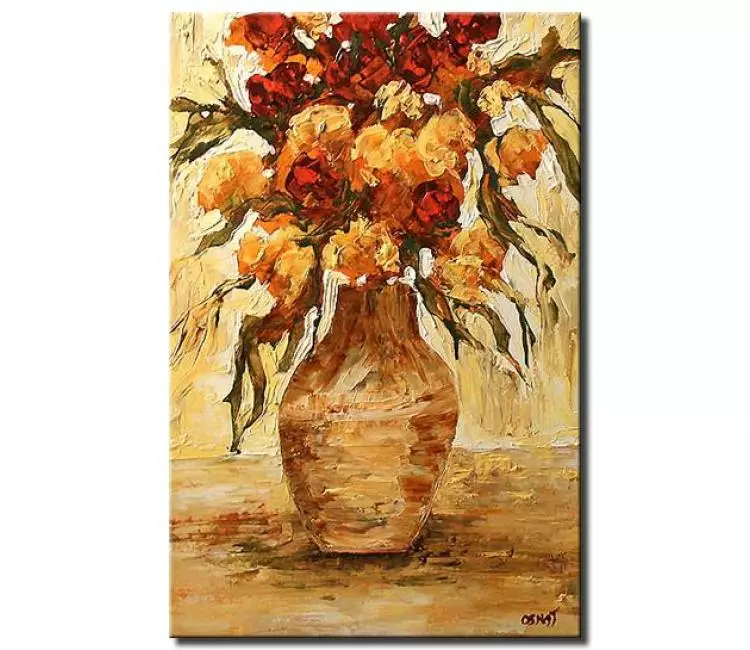 Painting for sale - vase with flowers floral morning ...