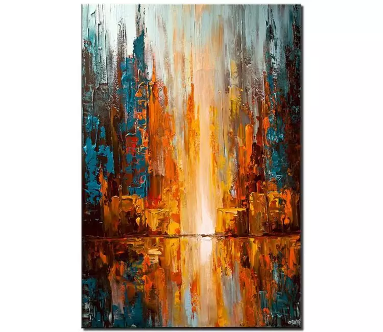 Cityscape Paintings for Sale - Modern Art by Osnat