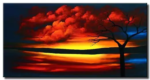 Painting For Sale Sunset Landscape Art 1517