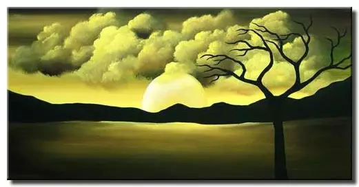 Painting for sale - sunrise landscape painting #1539