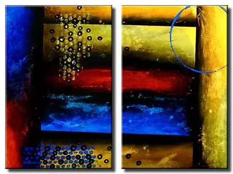 diptych contemporary painting