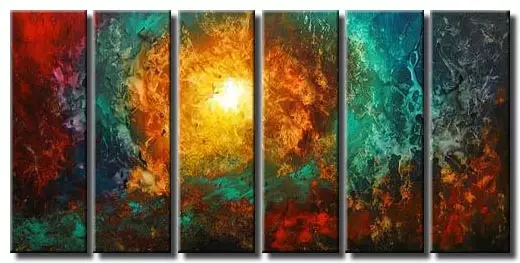 multi panel galaxie abstract art