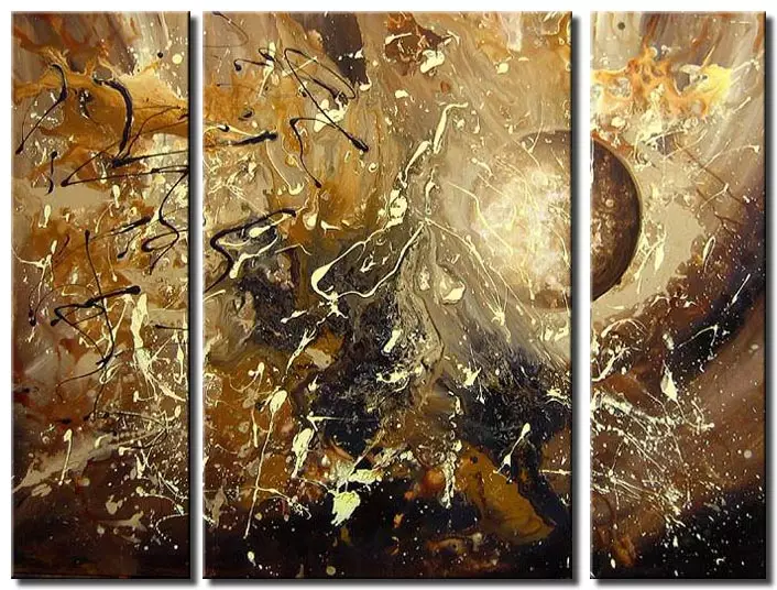 triptych canvas moon painting