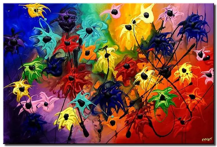 bold colorful flowers